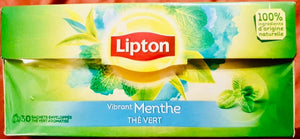 Lipton: Vibrant MINT Green Tea / Vibrant Menthe Thé Vert