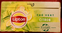 Load image into Gallery viewer, Lipton: LEMON Green Tea / Thé Vert Citron
